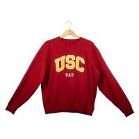 USC Trojans Heritage Cardinal Arch Over Dad Tackle Twill Sweatshirt